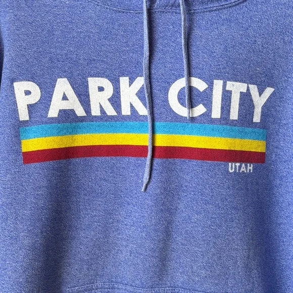 Blue Park City, Utah Hoodie - Picture 3 of 9